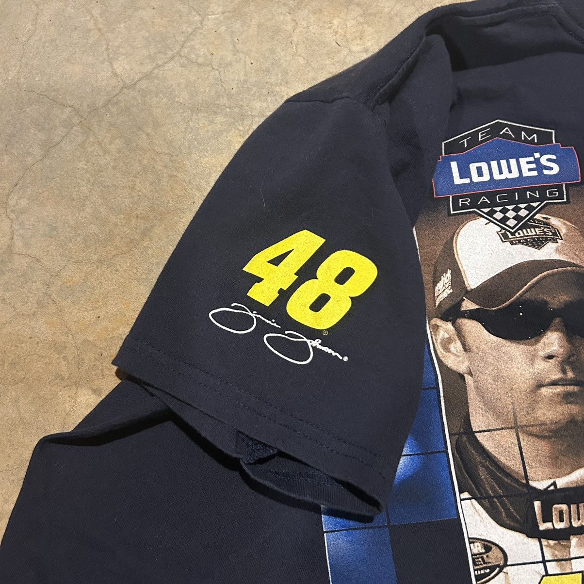 NASCAR × Vintage Crazy Vintage Y2K Nascar Jimmie Johnson Lowe’s Racing Tee Size US L / EU 52-54 / 3 - 4 Thumbnail