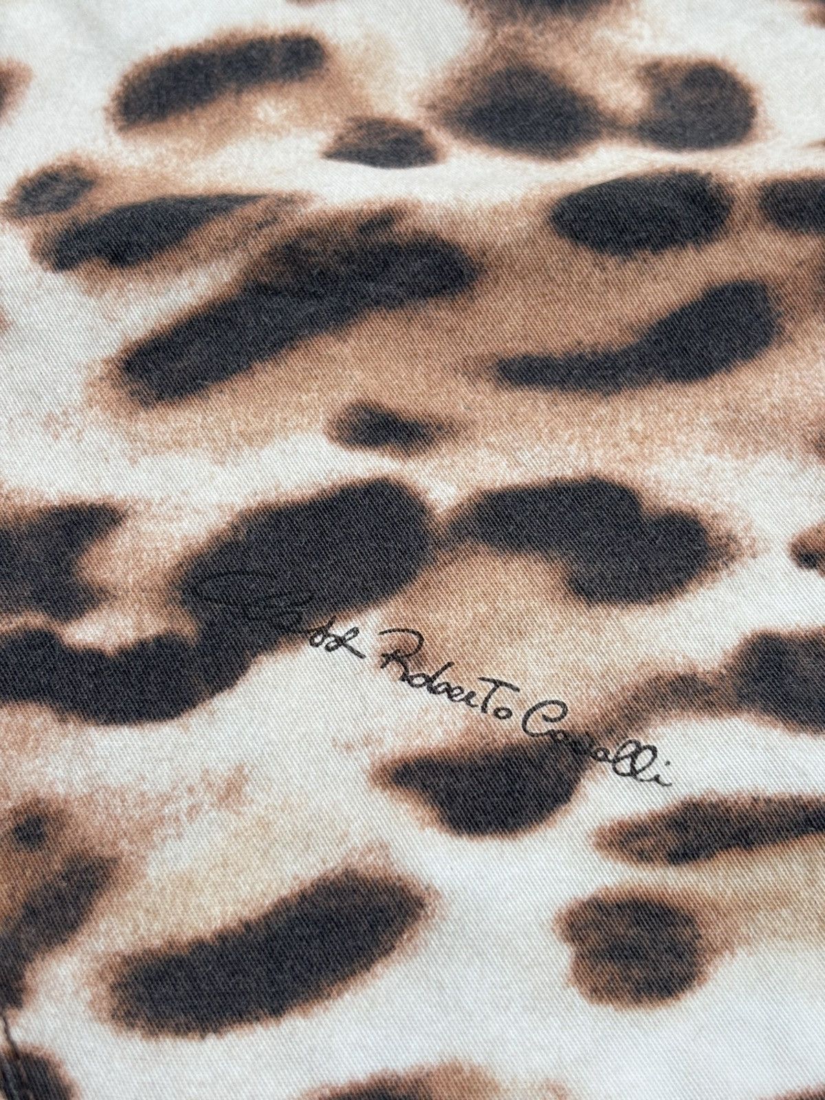 Roberto Cavalli Y2K Leopard Print Capri Pants Size 32" / US 10 / IT 46 - 4 Thumbnail