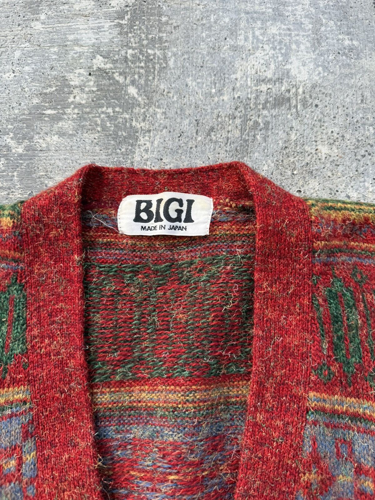 BIGI VINTAGE BIGI JAPAN WOOL PSYCHEDELIC RAVE GORP GRUNGE WACKO Size US S / EU 44-46 / 1 - 2 Thumbnail