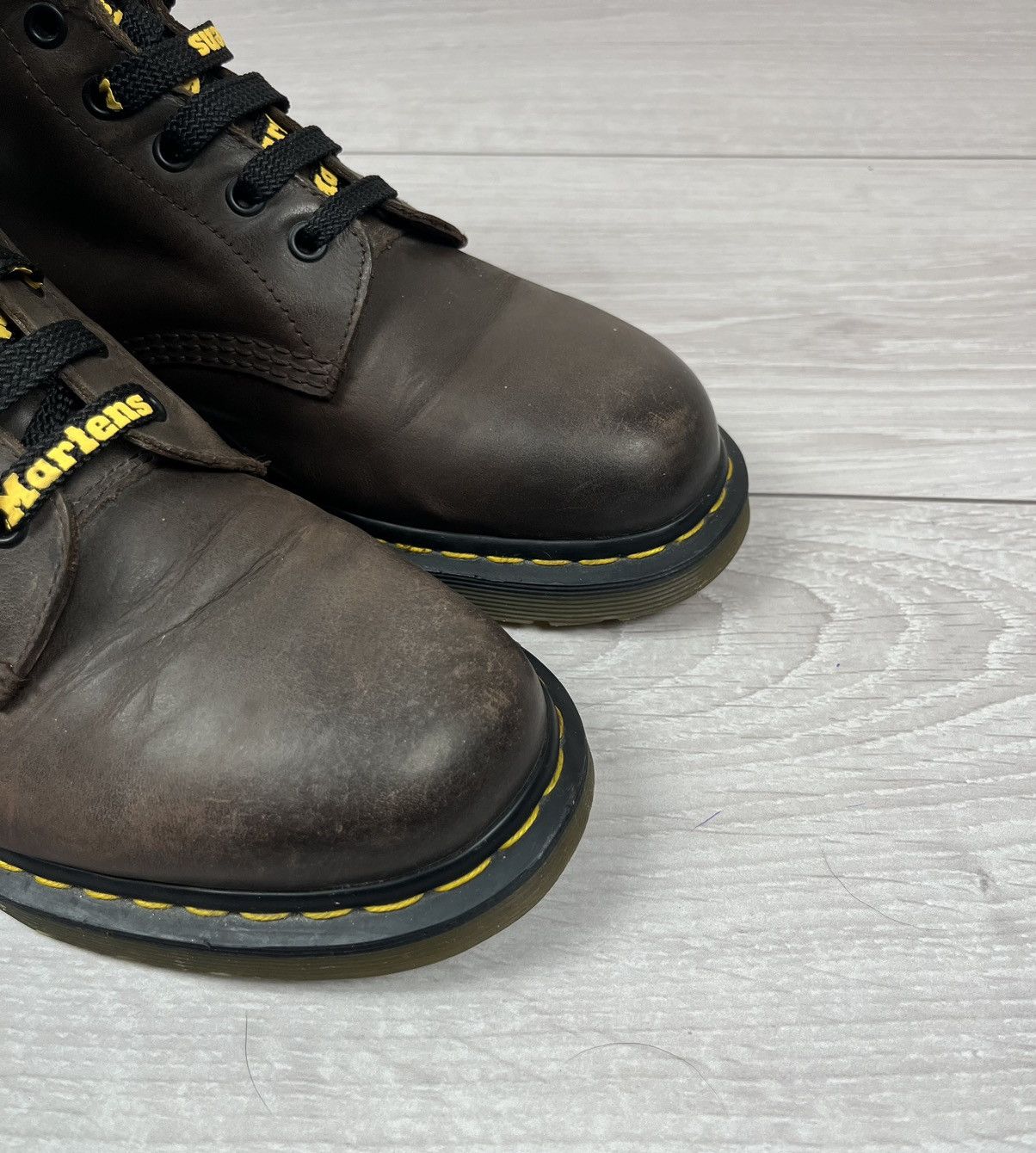 Dr. Martens Dr.Martens Brown Leather Hi Top Boots 10 US Size US 10 / EU 43 - 14 Thumbnail
