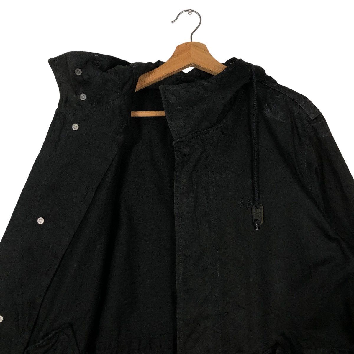 Fred Perry 🔥90’s Vintage Parka Jacket Fish Tail Black Fred Perry Size US M / EU 48-50 / 2 - 10 Thumbnail