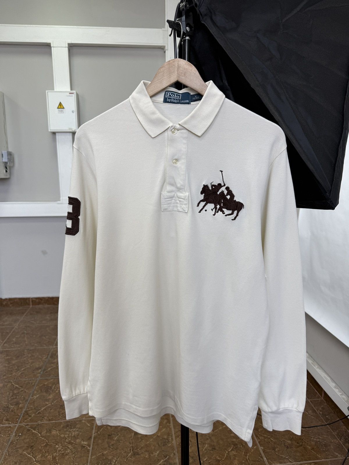 Ralph Lauren 🇺🇸 Vintage 90s Ralph Lauren Polo Long Sleeve Retro Rare Size US M / EU 48-50 / 2 - 1 Thumbnail