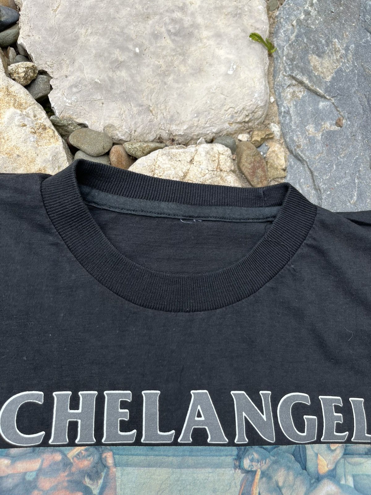 Vintage Vintage 80s Michelangelo buonarroti single stitch tee tshirt Size US M / EU 48-50 / 2 - 13 Thumbnail