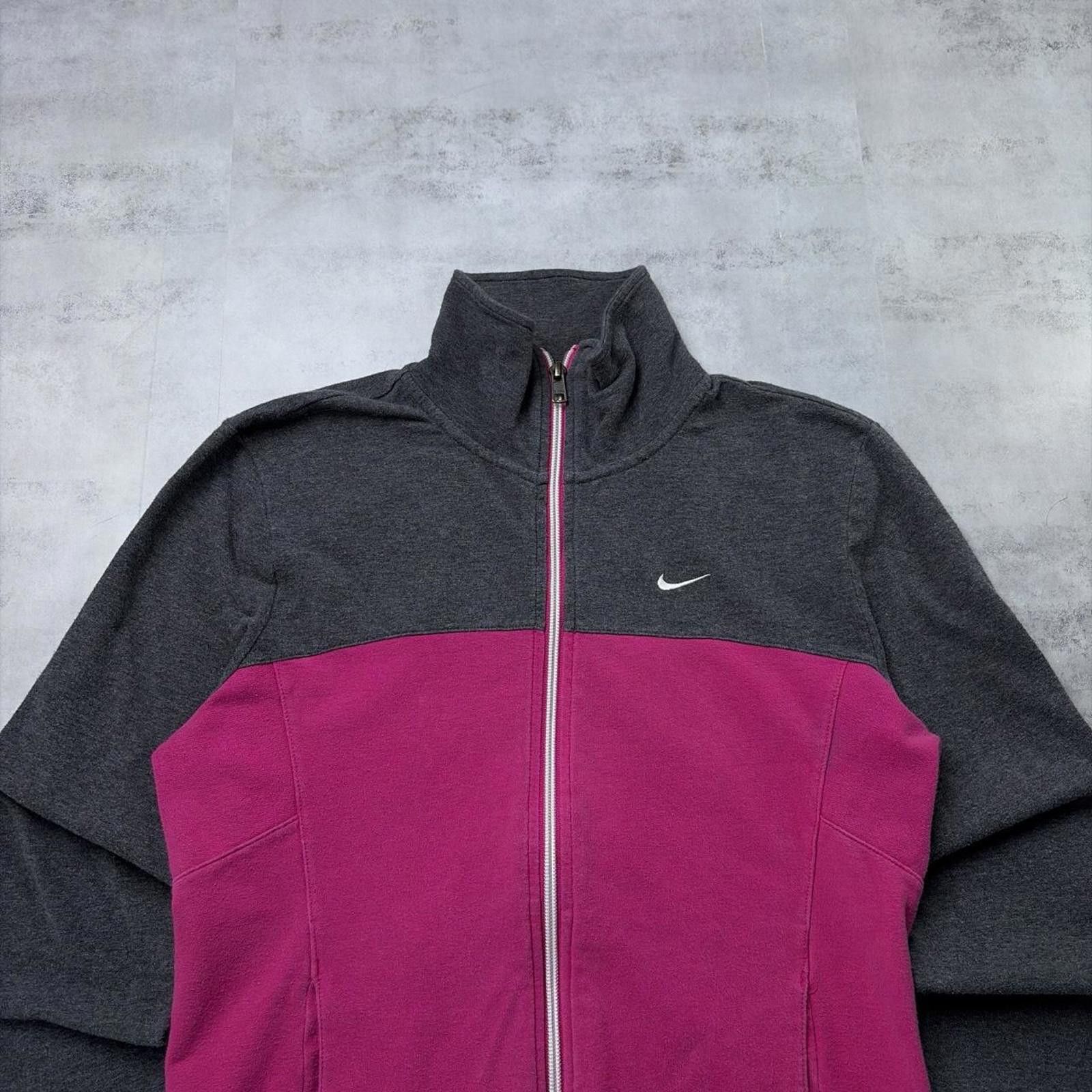 Nike Y2K Pink Nike Swoosh Grunge Skater Zip Up Jacket Size M / US 6-8 / IT 42-44 - 3 Thumbnail