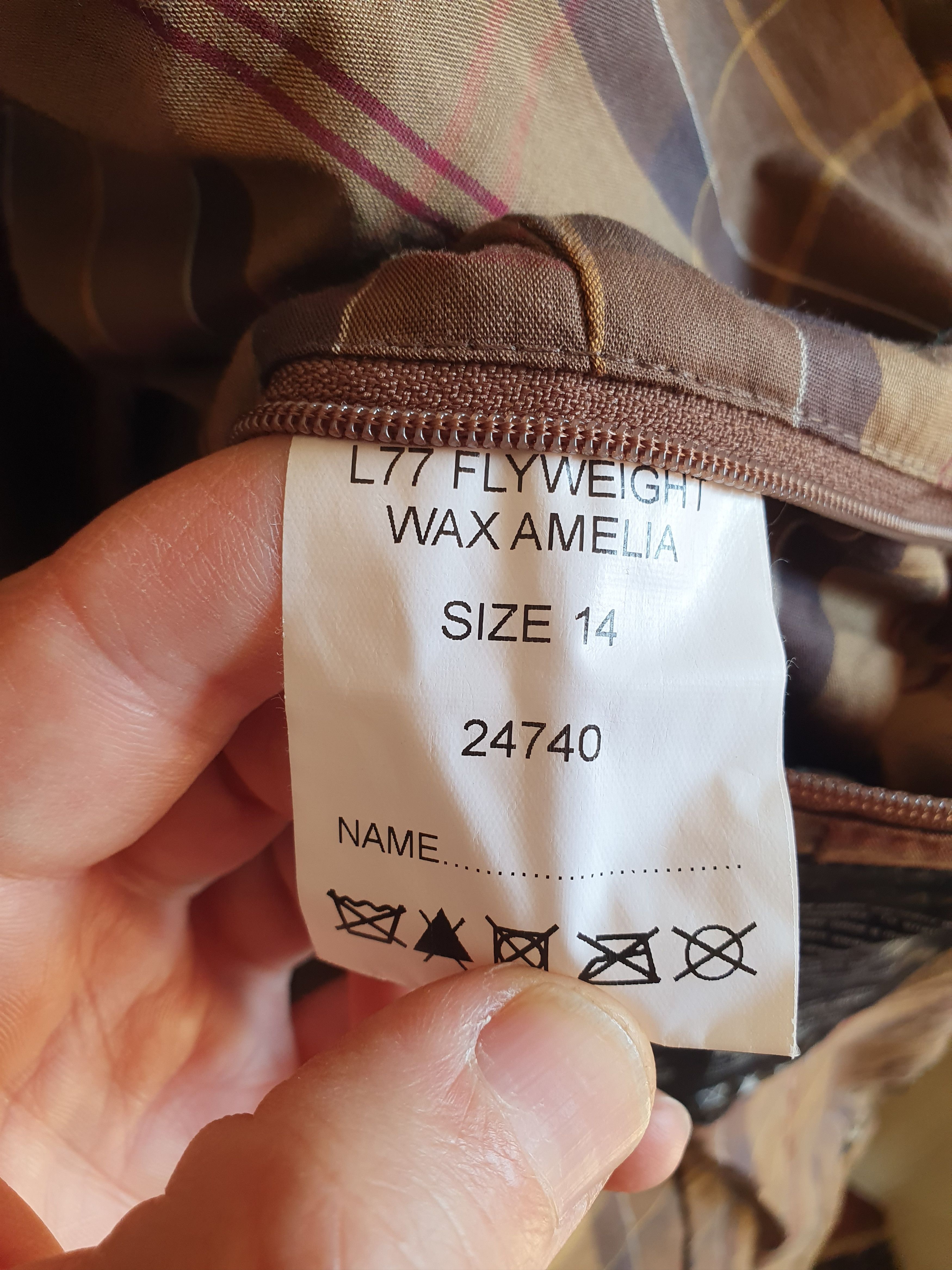 Barbour Barbour L77 Flyweight Wax Amelia Jacket Womens Belted Size L / US 10 / IT 46 - 19 Thumbnail