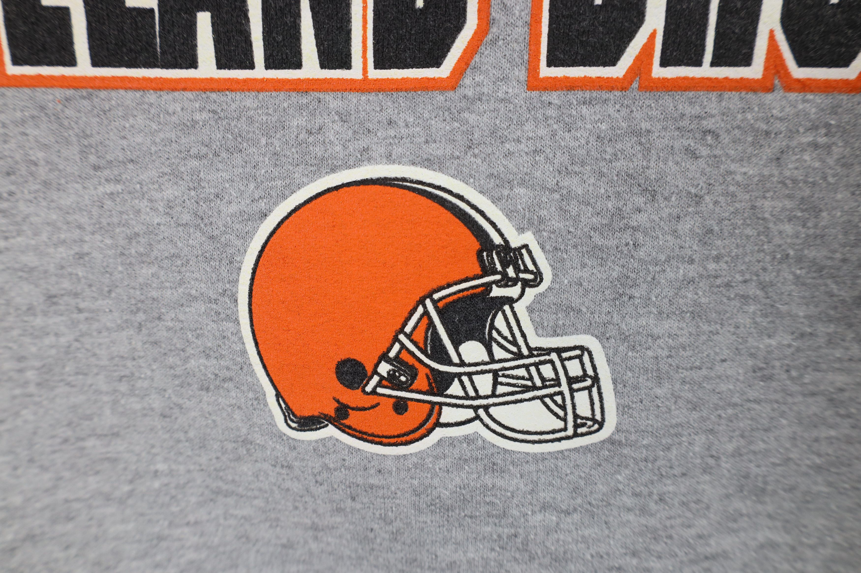 Vintage Vintage NFL Cleveland Browns Football Hoodie Sweatshirt Gray Size US XL / EU 56 / 4 - 8 Thumbnail
