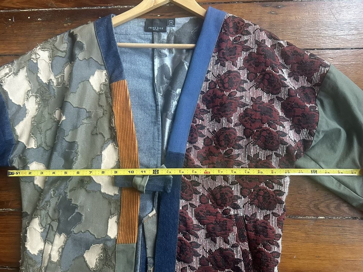FRIED RICE Patchwork Kimono Jacket with Floral and Camouflage Patterns Size US M / EU 48-50 / 2 - 6 Thumbnail