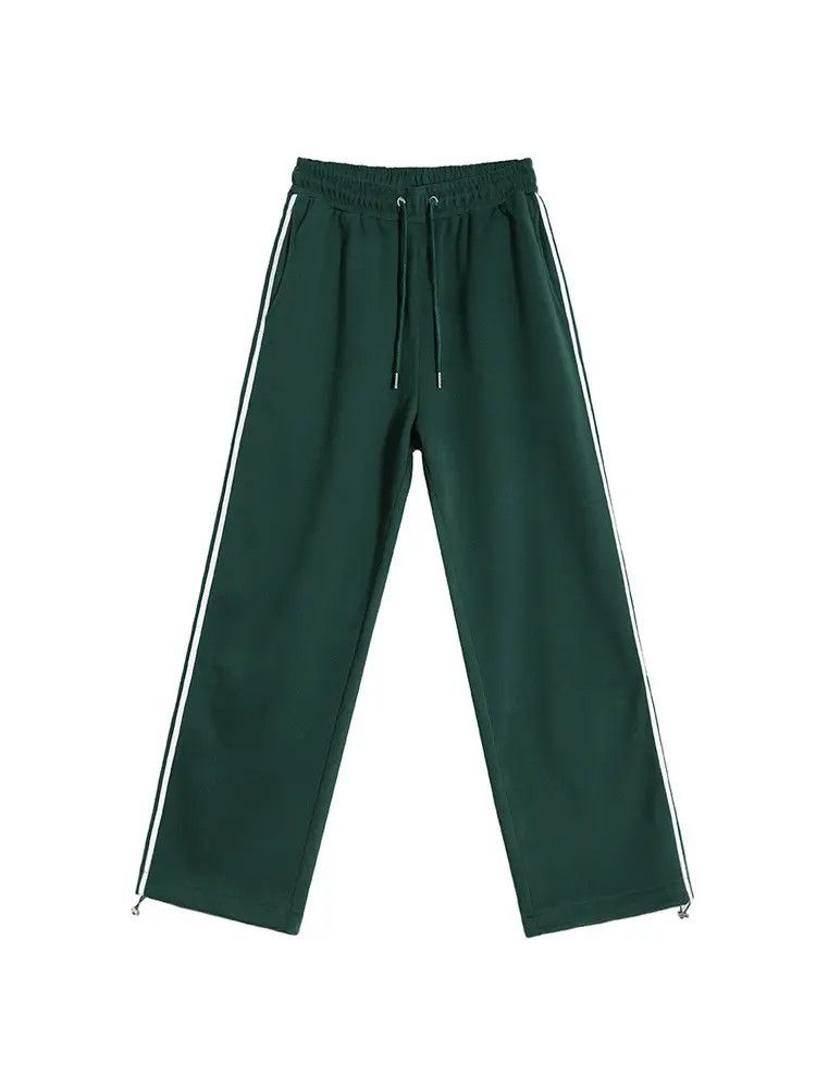 Japanese Brand × Jean Green Striped Track Pants Size US 34 / EU 50 - 5 Thumbnail