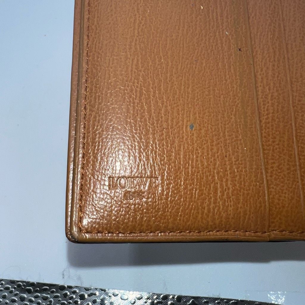 Loewe Loewe Velazquez Leather Folded Wallet Double-sided Brown Tan Size ONE SIZE - 9 Thumbnail
