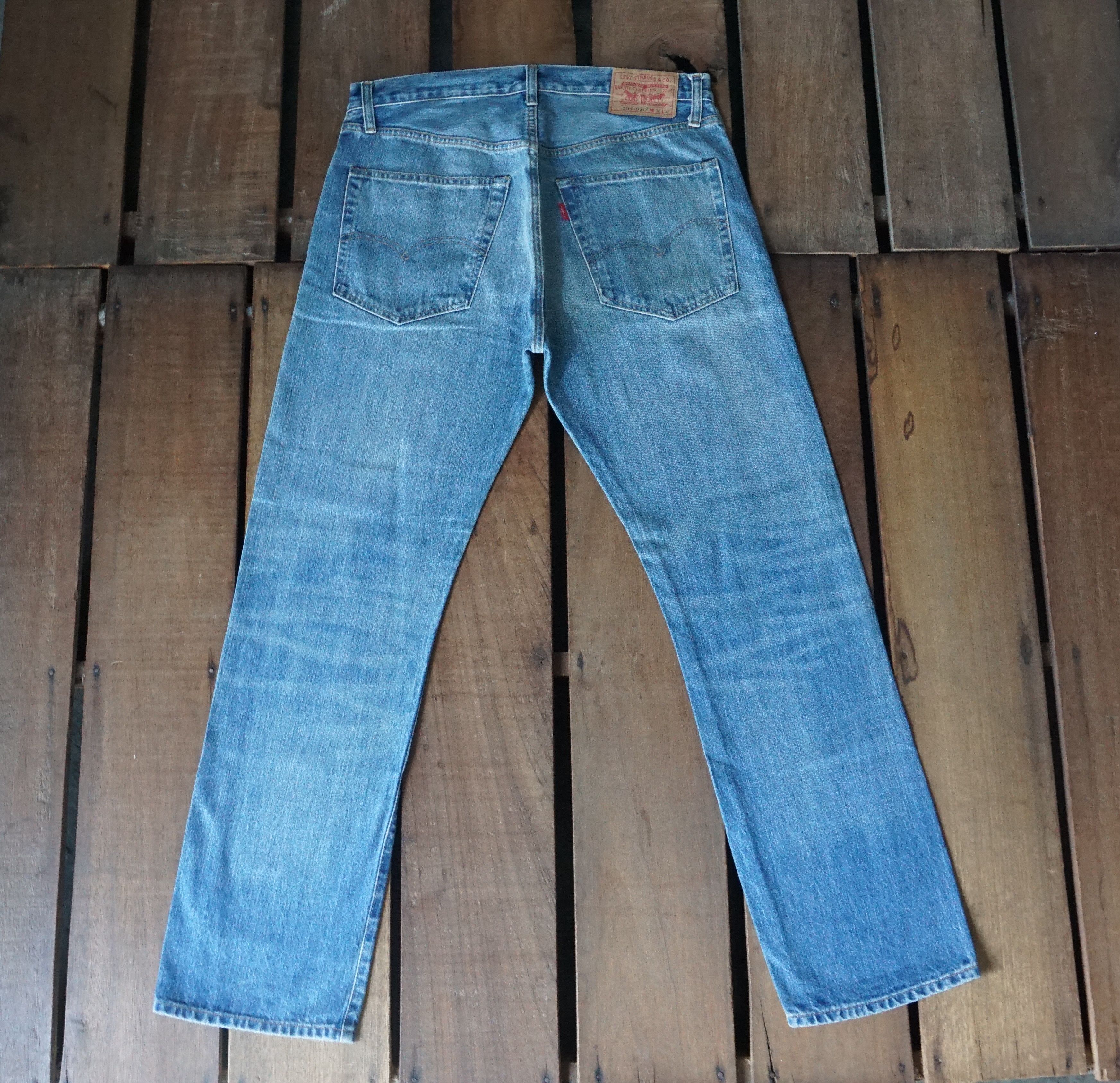 Levi's Levis 505 Big E Selvedge Jeans Size US 35 - 5 Thumbnail