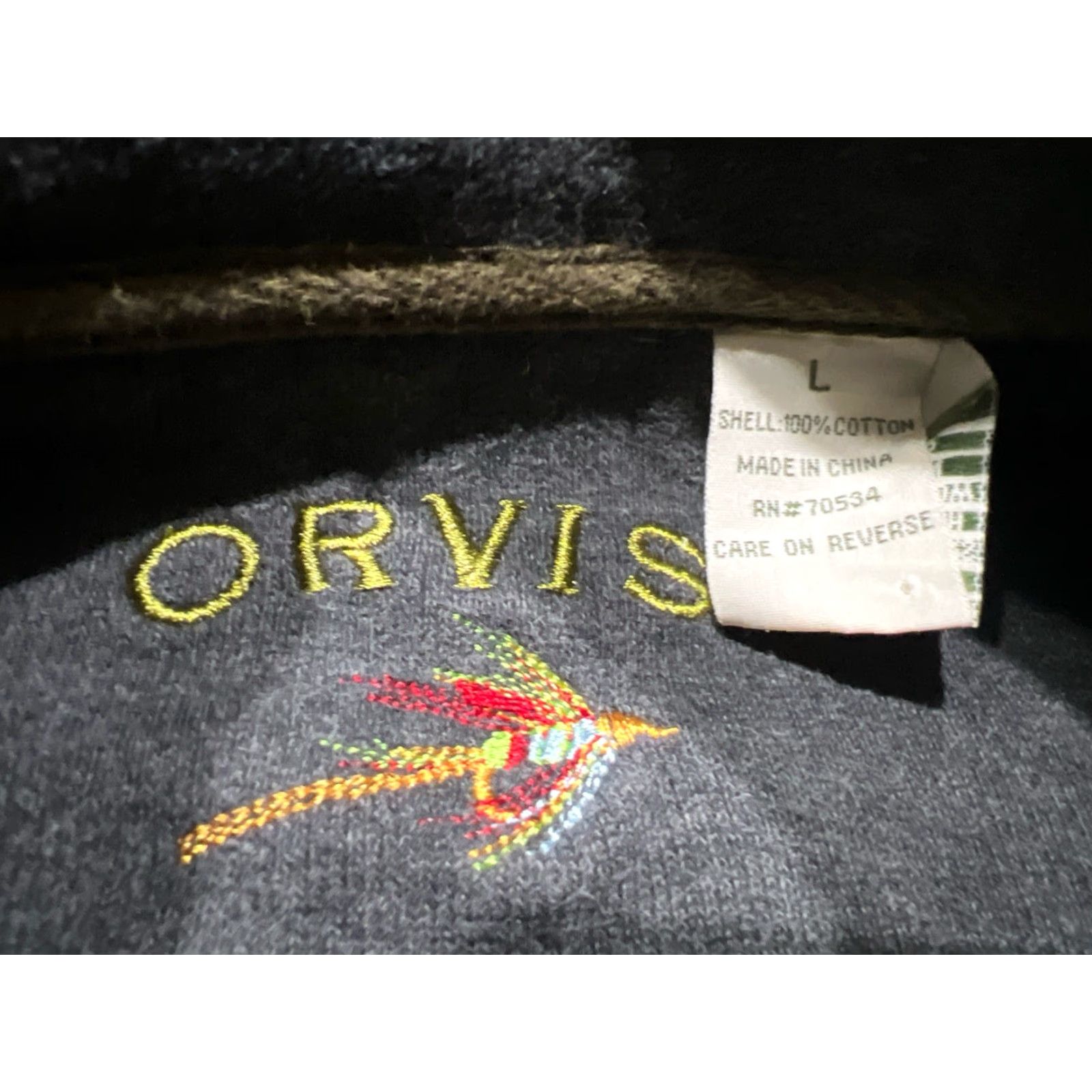 Orvis VINTAGE Orvis Sweater Men's Large Green Cotton 1/4 Zip Pullover Size US L / EU 52-54 / 3 - 6 Thumbnail