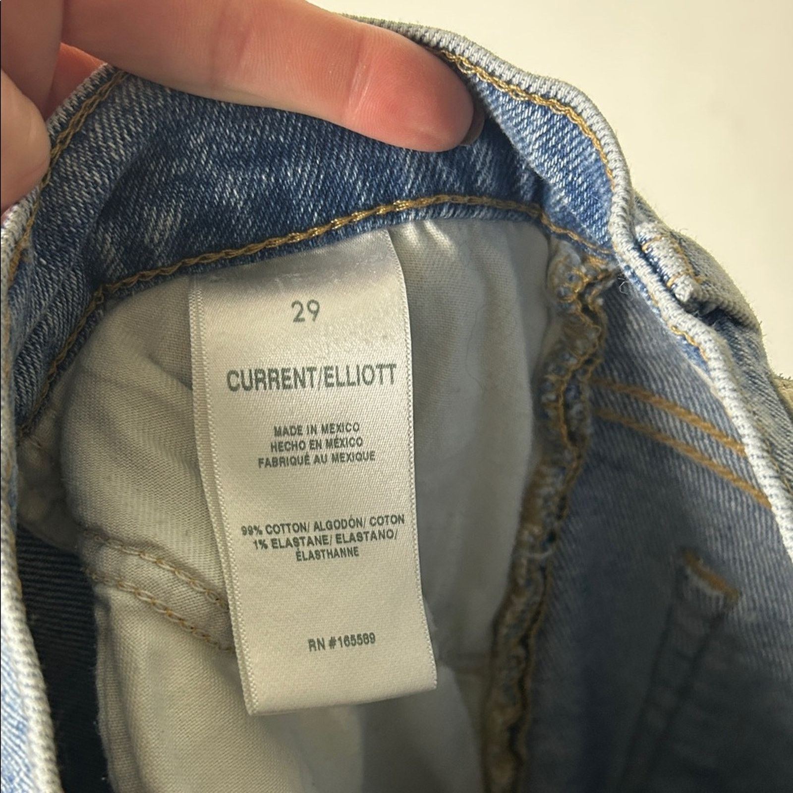 Current/Elliot Current/Elliot Camino Straight Leg Jeans Size 29" - 5 Thumbnail