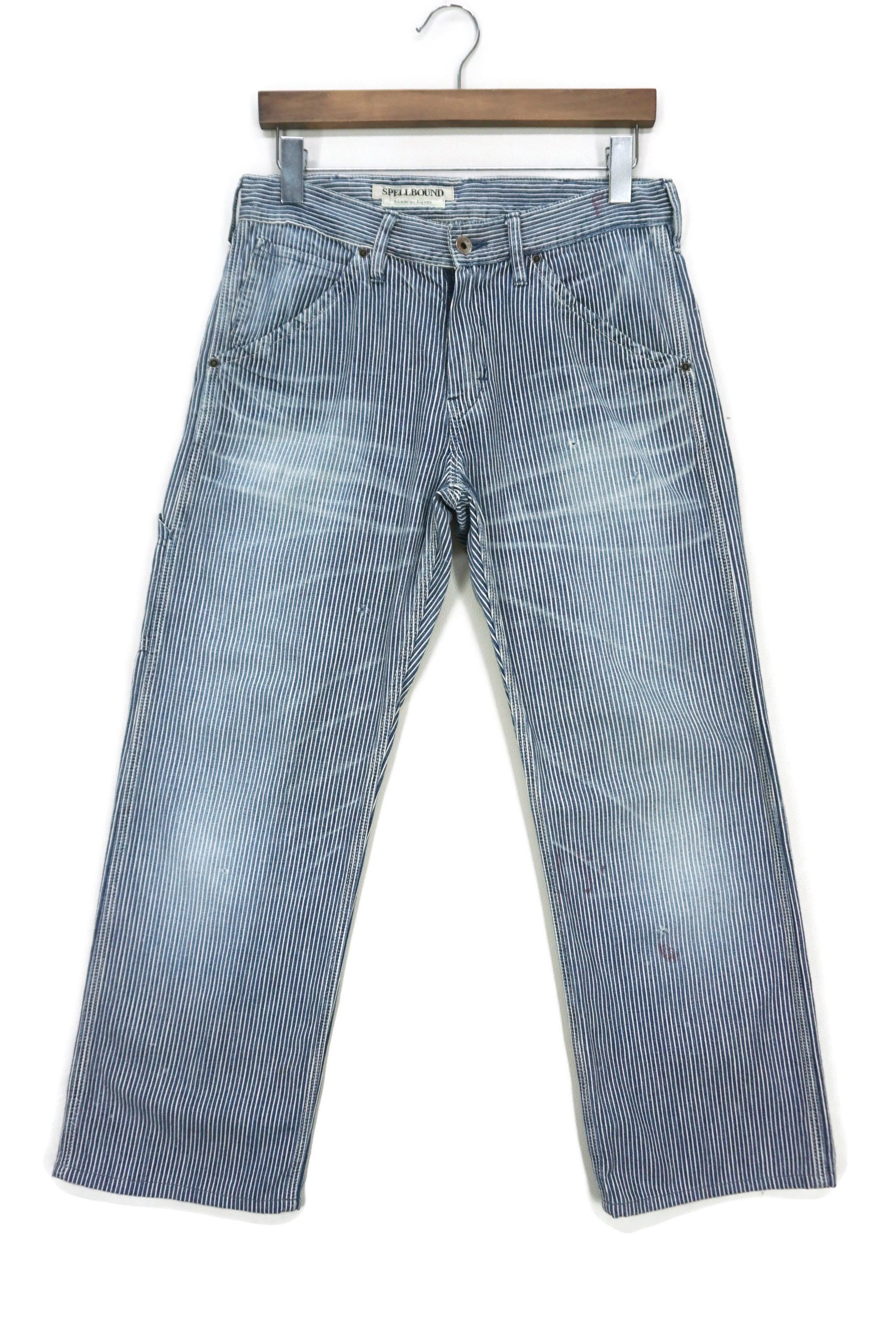 Japanese Brand Spellbound Jeans fit W31xL27 Cropped Hickory Carpenter Size US 28 / EU 44 - 1 Thumbnail