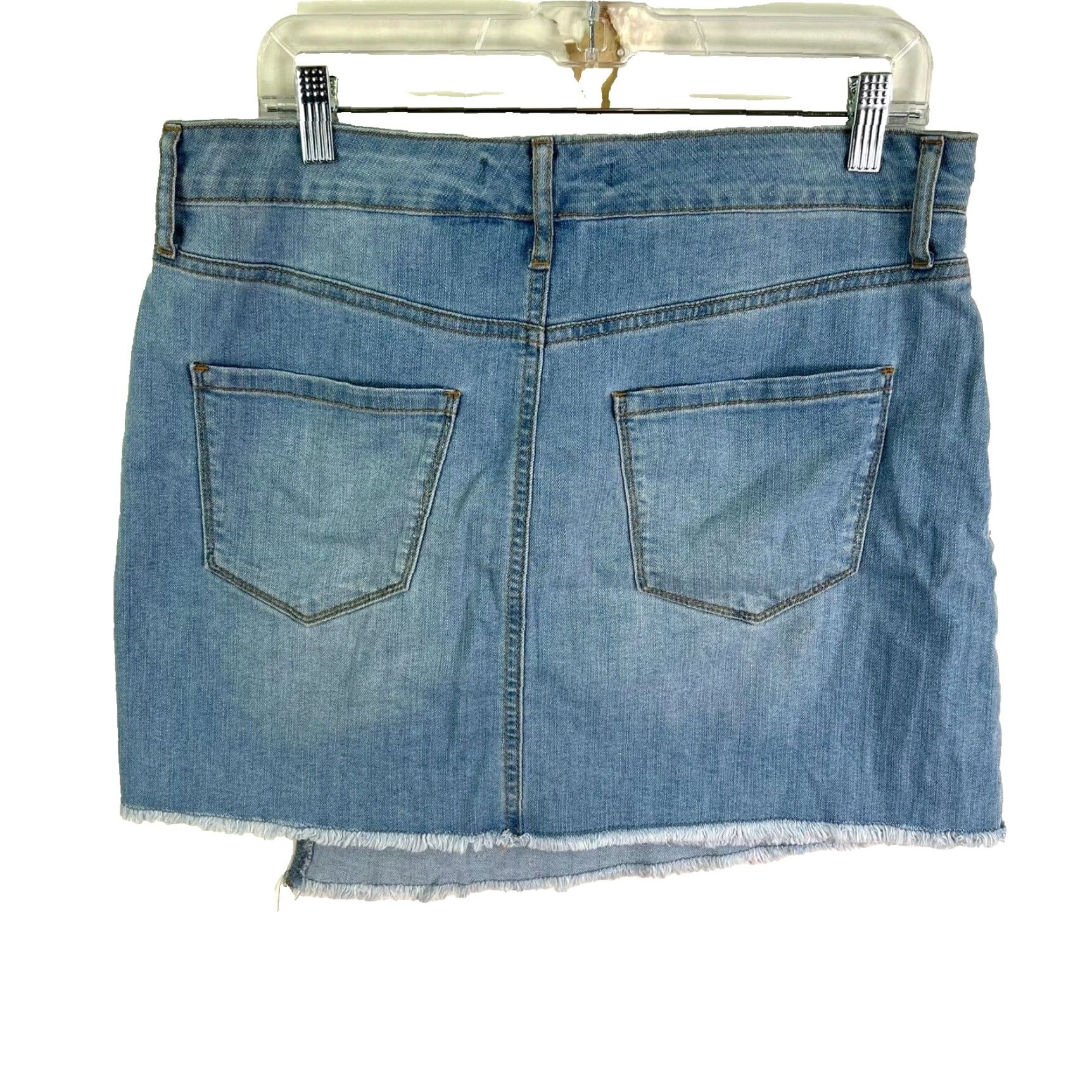 Energie Energie Blue Denim Mini Skirt Womens Size 11 Casual 90s American Size 32" / US 10 / IT 46 - 4 Thumbnail