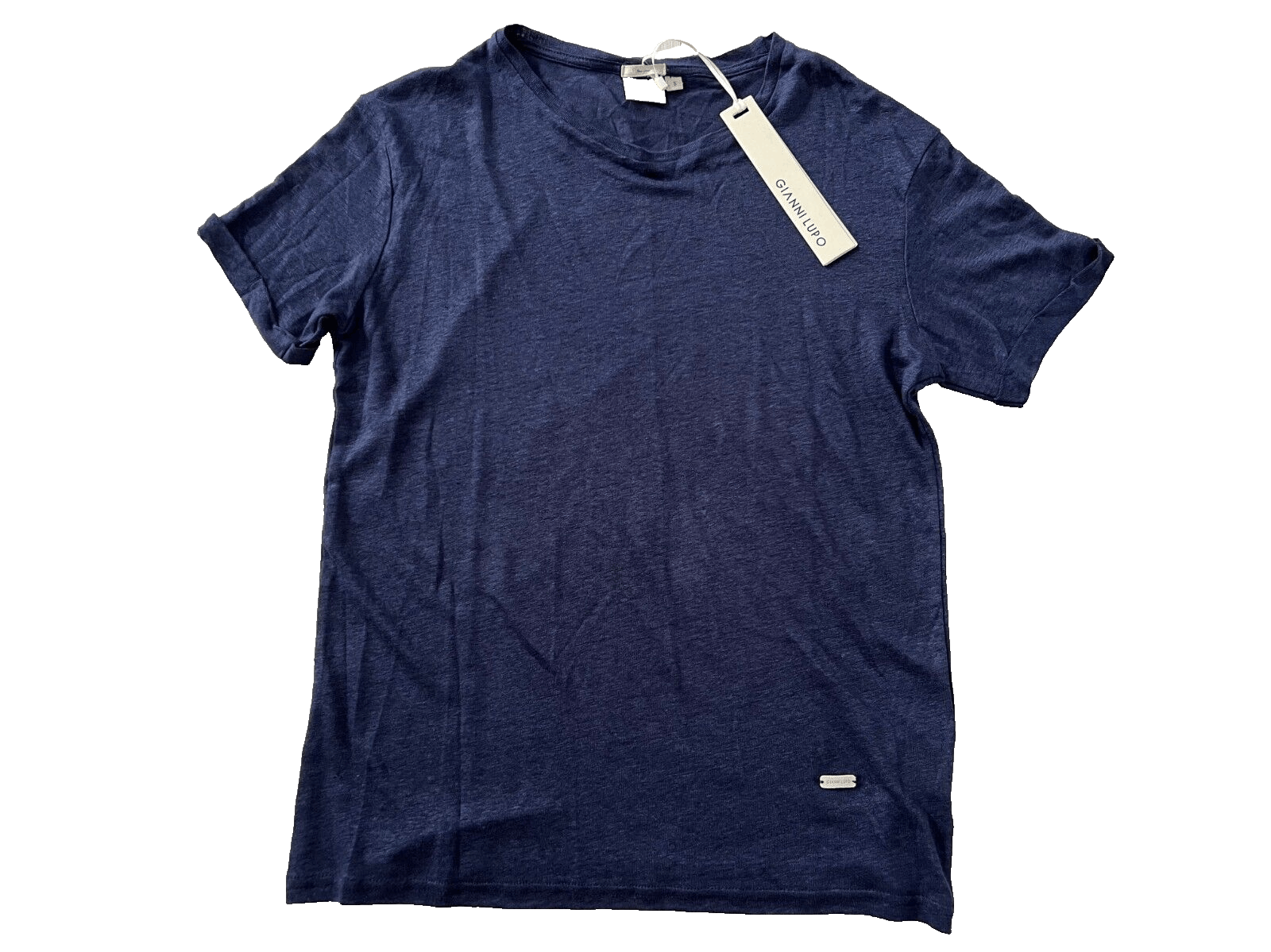 Other Gianni Lupo Linen Tee Deep Blue ( S ) Size US S / EU 44-46 / 1 - 1 Thumbnail