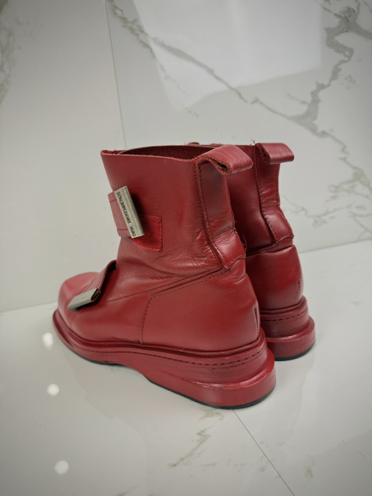 Dirk Bikkembergs Dirk Bikkembergs AW95/96 Quad Metal Strap Boots Size US 8 / EU 41 - 5 Thumbnail