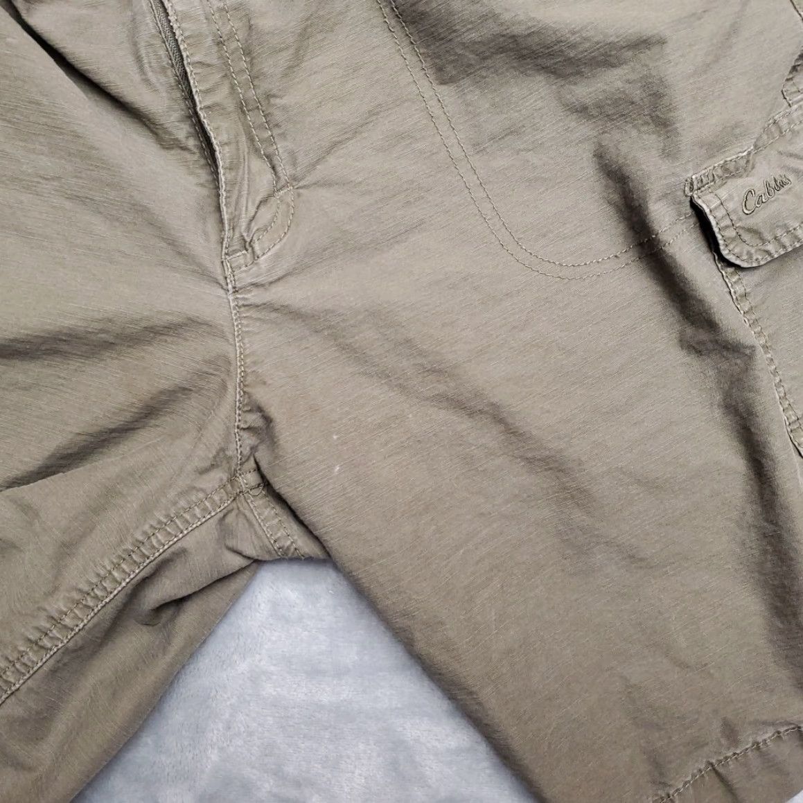 Vintage Cabelas Cargo Shorts Men 36 Green Outdoor Cargo Flat Front Utility Hike Size US 36 / EU 52 - 2 Thumbnail