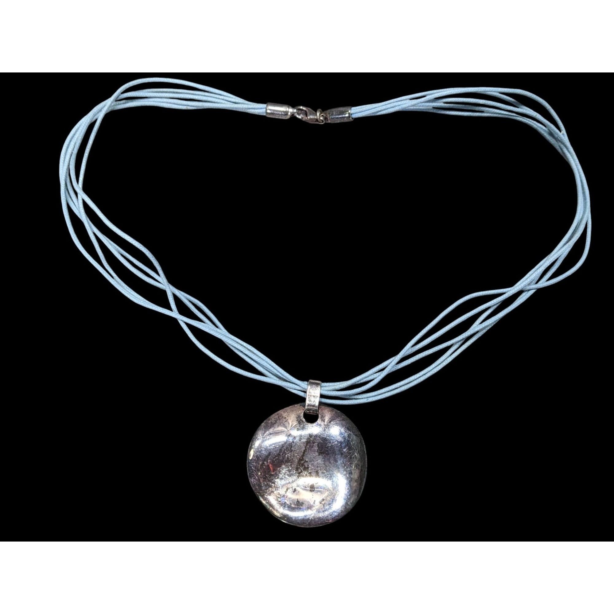 Other Distressed Casual Round Pendant Necklace With Multi-Strand L Size ONE SIZE - 1 Thumbnail