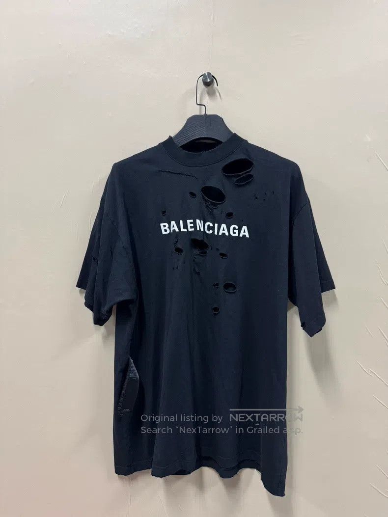 Balenciaga Letter Printed Round-neck Short-sleeve T-Shirt