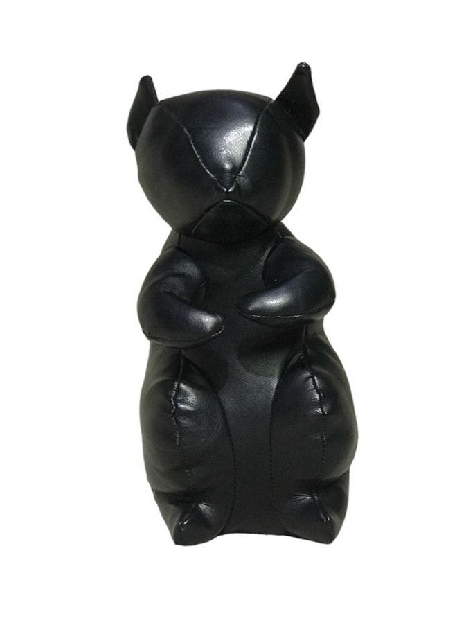 Japanese Brand Rare Black Squirrel Faux Leather Soft Toy Size ONE SIZE - 3 Thumbnail