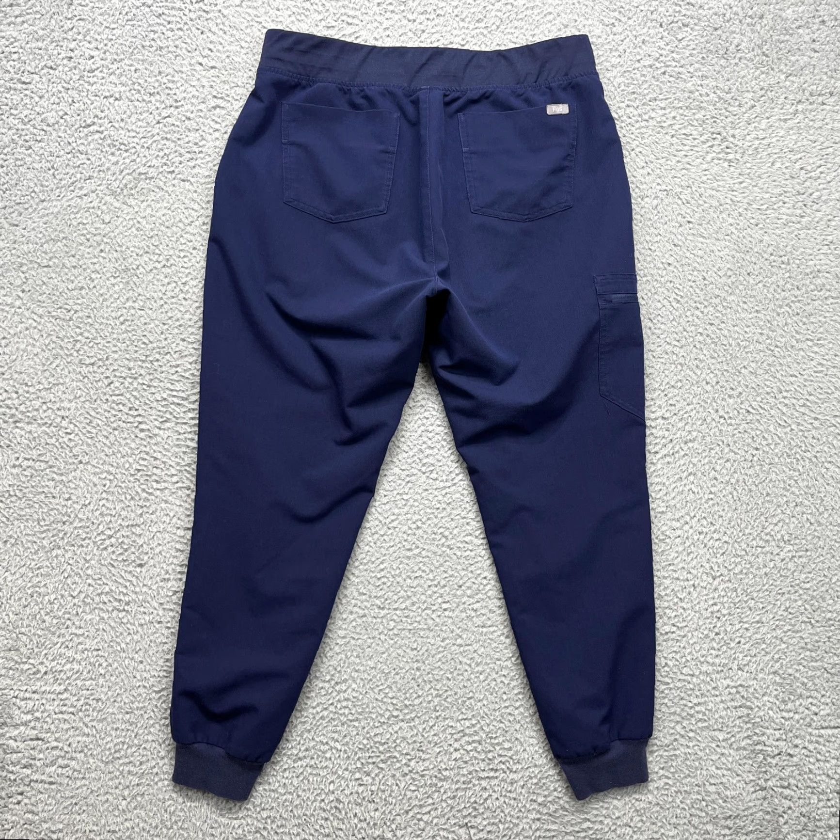 Vintage FIGS Zamora Jogger Scrub Pants Womens L Blue Technical Collection Medical Cargo Pant Size 36" / US 14 / IT 50 - 5 Thumbnail