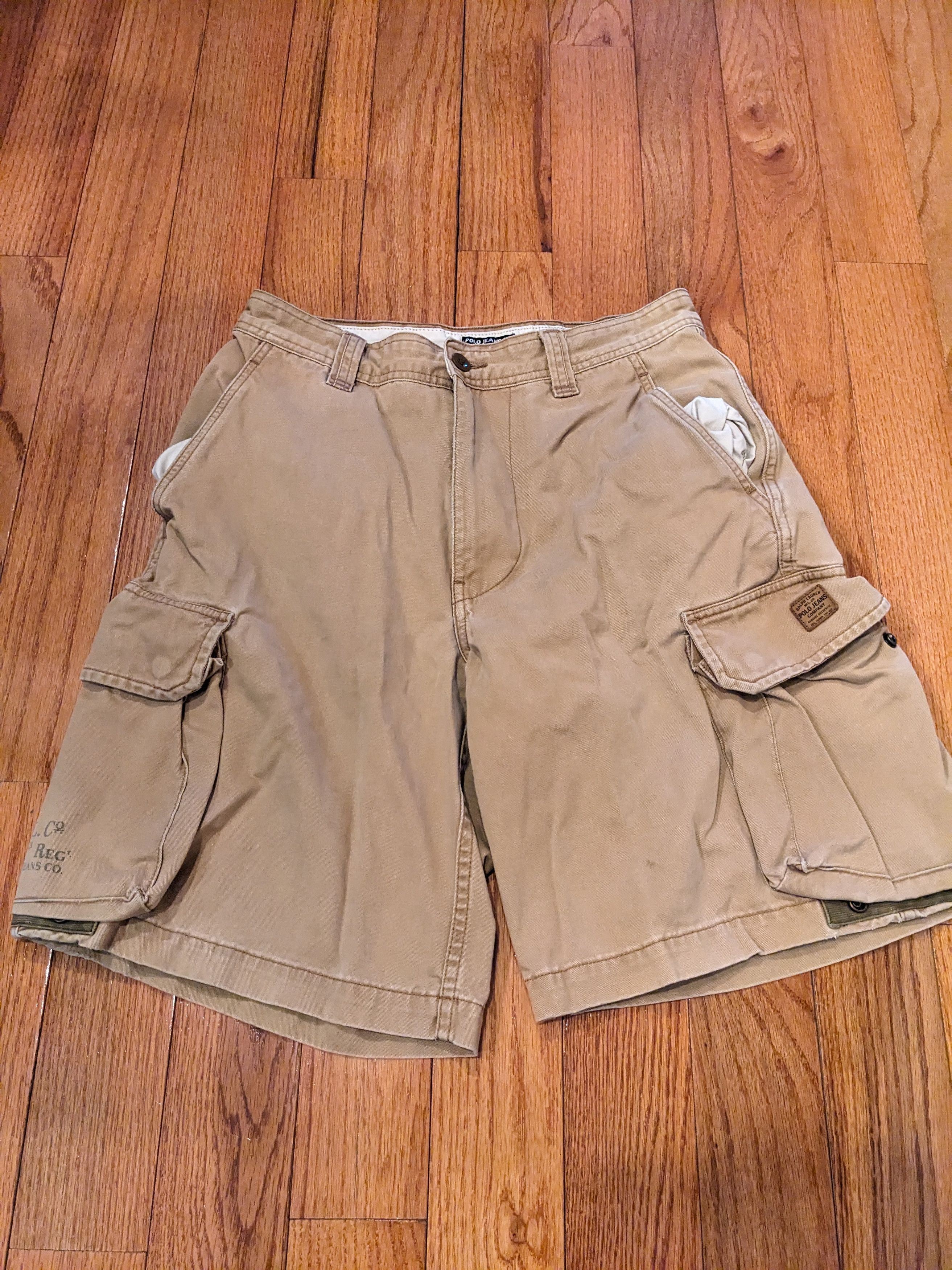 Polo Ralph Lauren × Vintage Vintage Y2K Polo Jeans Co Ralph Lauren Size 29 Cargo Shorts Size US 29 - 1 Thumbnail