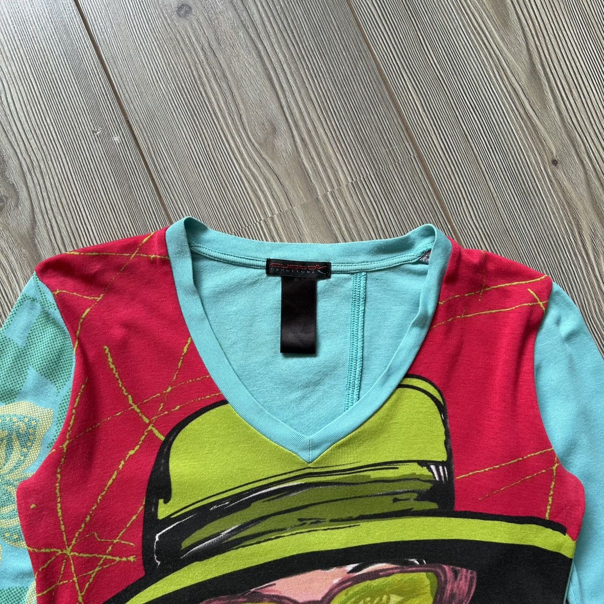Custo Barcelona Rare Custo Barcelona Vintage Printed Y2K Long Sleeve Top Size M / US 6-8 / IT 42-44 - 3 Thumbnail
