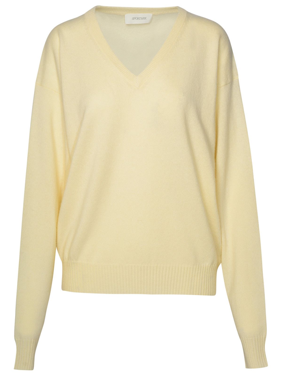 image of Sportmax Ivory Wool Blend Sweater in Cream, Women's (Size Small)