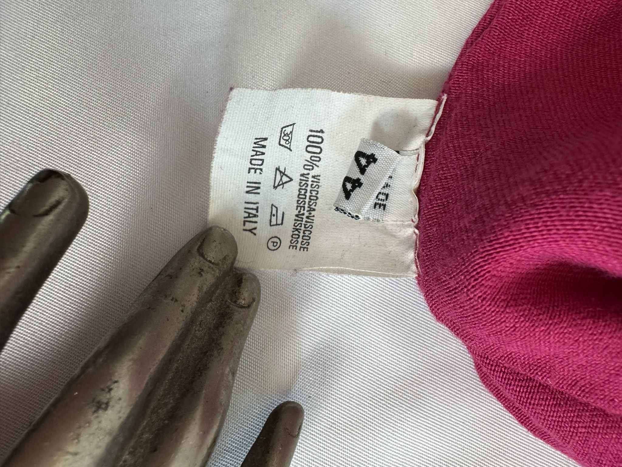 Maison Margiela Maison Martin Margiela Viscose Cropped Top — Early 1990s Size M / US 6-8 / IT 42-44 - 13 Thumbnail