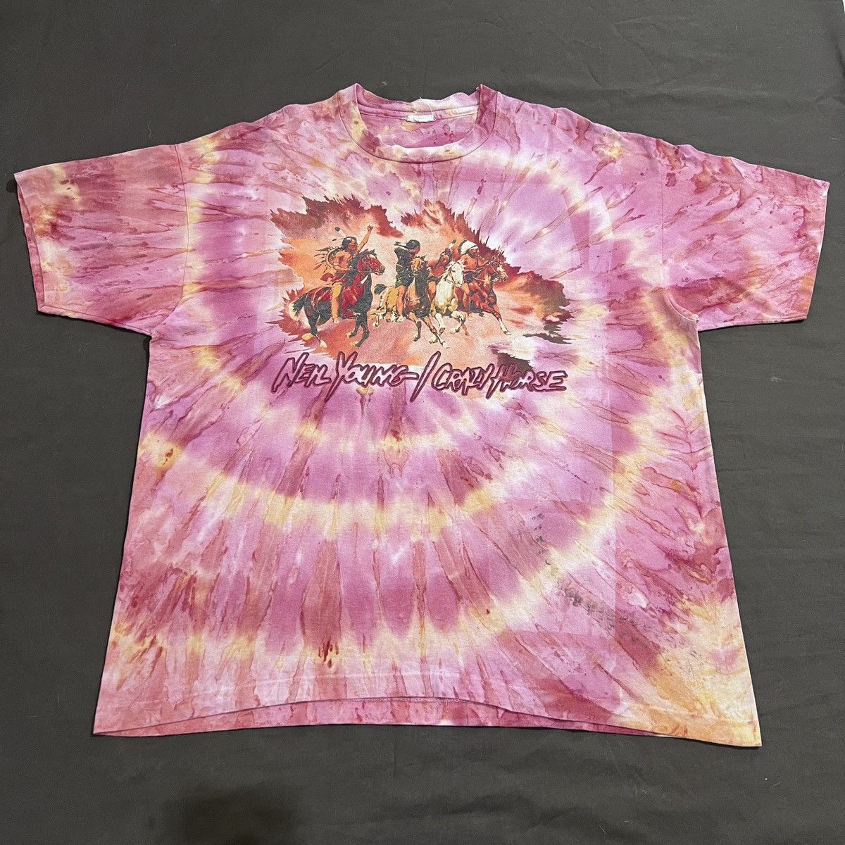 Band Tees Vintage 90s 1996 Neil Young Crazy Horse Tour Promo Tee XL Size US XL / EU 56 / 4 - 1 Thumbnail