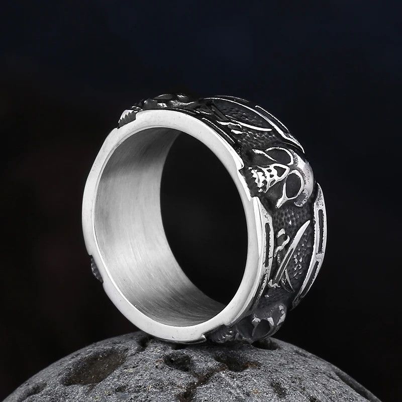 Japanese Brand × Jewelry × Vintage Two Skull Ring Size ONE SIZE - 4 Thumbnail
