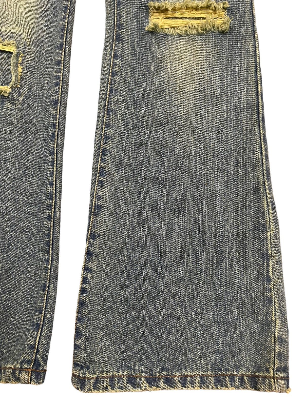 If Six Was Nine Vintage Japanese Brand Faded Wash Distressed Flare Jeans Size US 30 / EU 46 - 6 Thumbnail