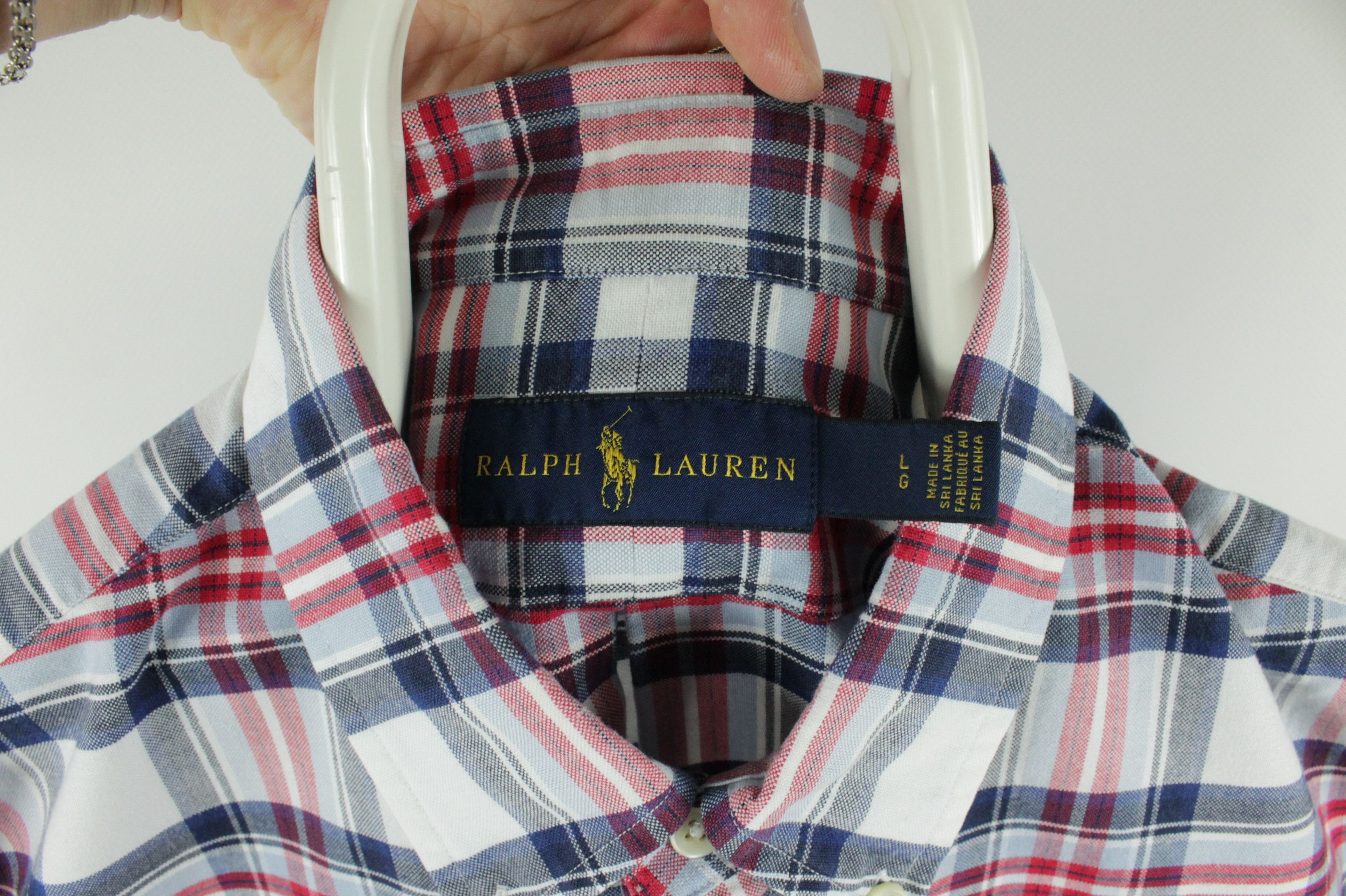 Polo Ralph Lauren Polo Ralph Lauren Checked Oxford Cotton Shirt Size US L / EU 52-54 / 3 - 3 Thumbnail