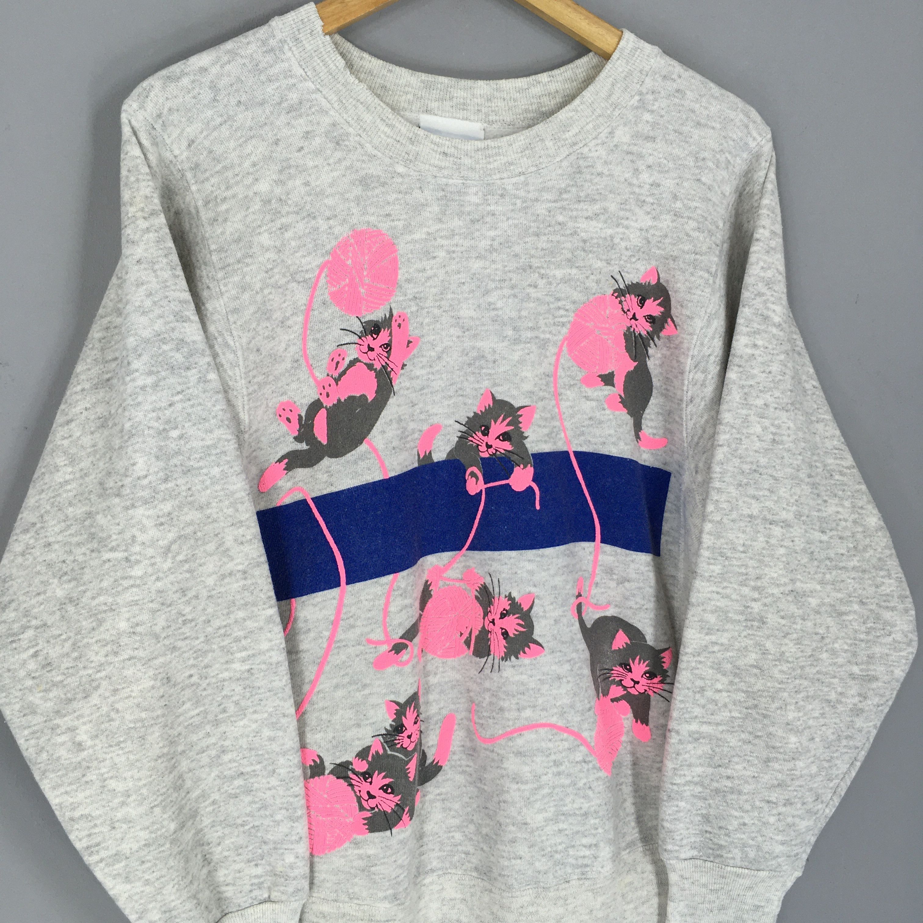 Vintage Vintage Kitten Cat Pets Reverse Weave Sweater Medium Size US M / EU 48-50 / 2 - 4 Thumbnail