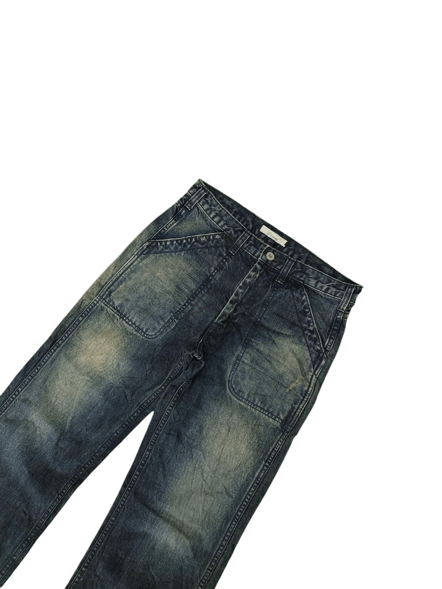 If Six Was Nine Vintage Paranoid Japan Us Army Fatigue Denim Pants Size US 32 / EU 48 - 2 Thumbnail