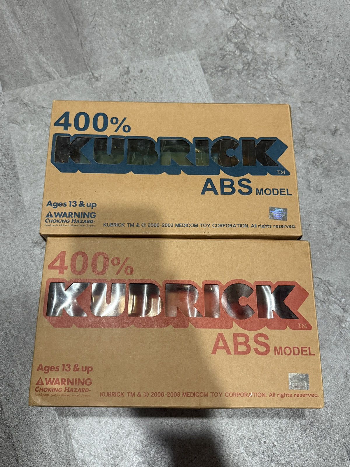 Medicom Toy 400% KUBRICK ABS MODEL RED & BLUE SET Size ONE SIZE - 9 Thumbnail