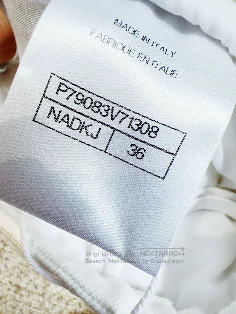 Chanel Chanel 25P white waist logo jeans radish trousers Size 24" / US 00 / IT 34 - 6 Thumbnail