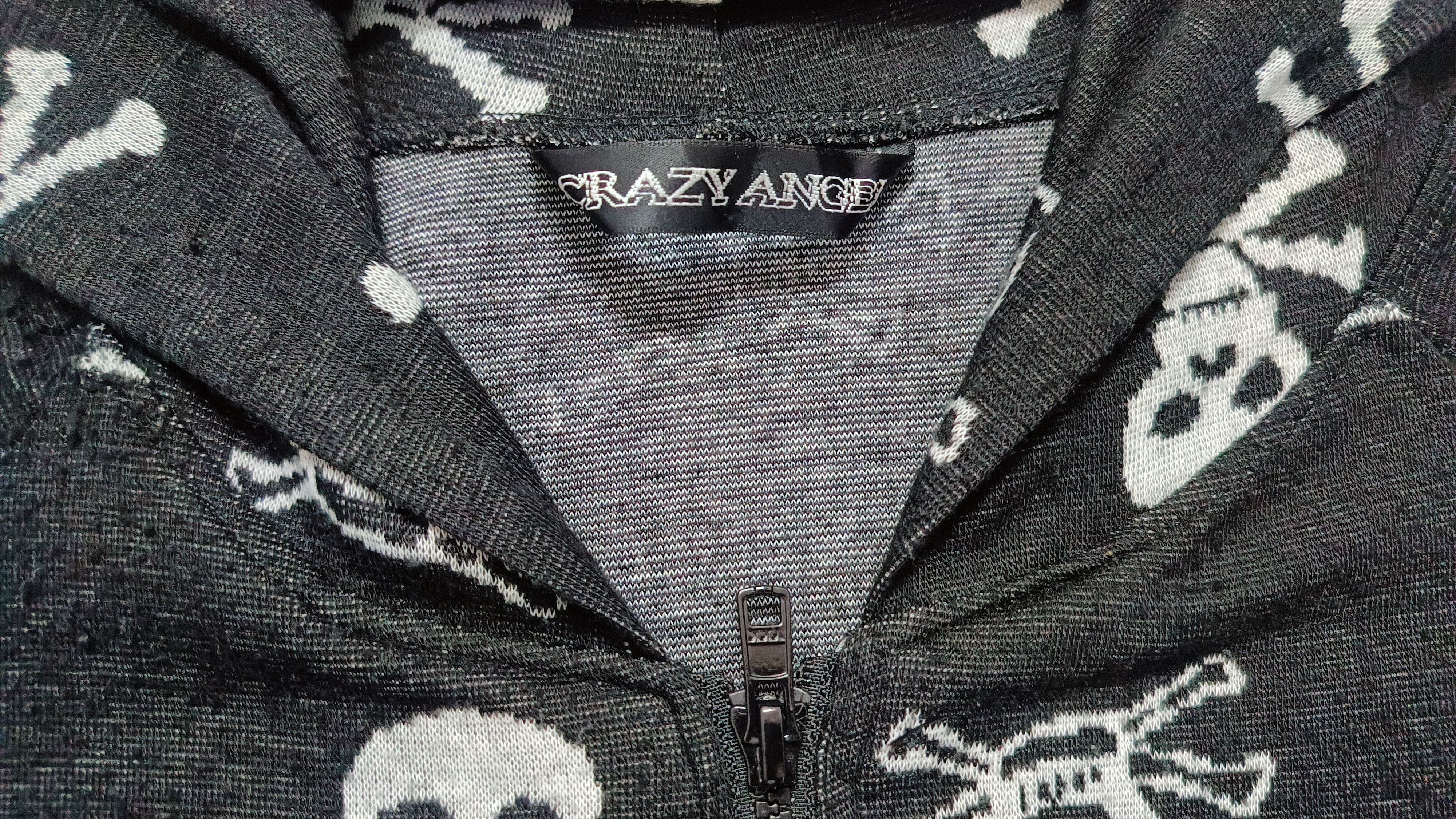Hysteric Glamour × Japanese Brand 🔥🔥 Hoodie Crazy Angel Skull Black Size M / US 6-8 / IT 42-44 - 4 Thumbnail