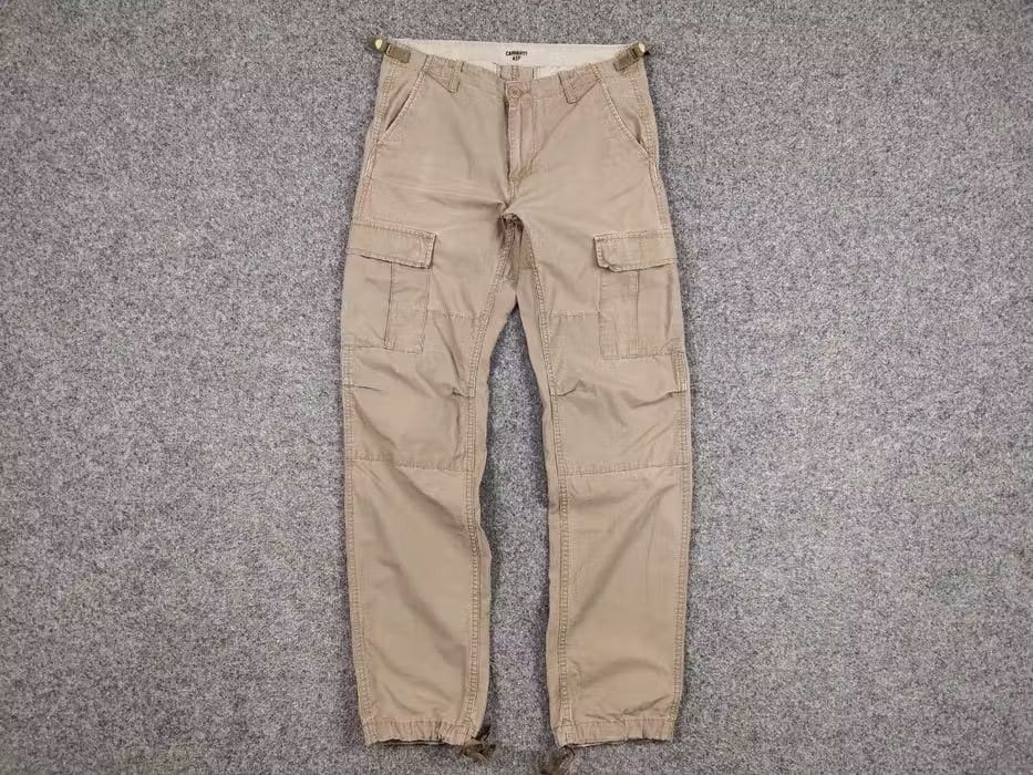 Carhartt Vintage 90's Carhartt WIP Aviation Beige Cargo Pants Travis Size US 30 / EU 46 - 5 Thumbnail
