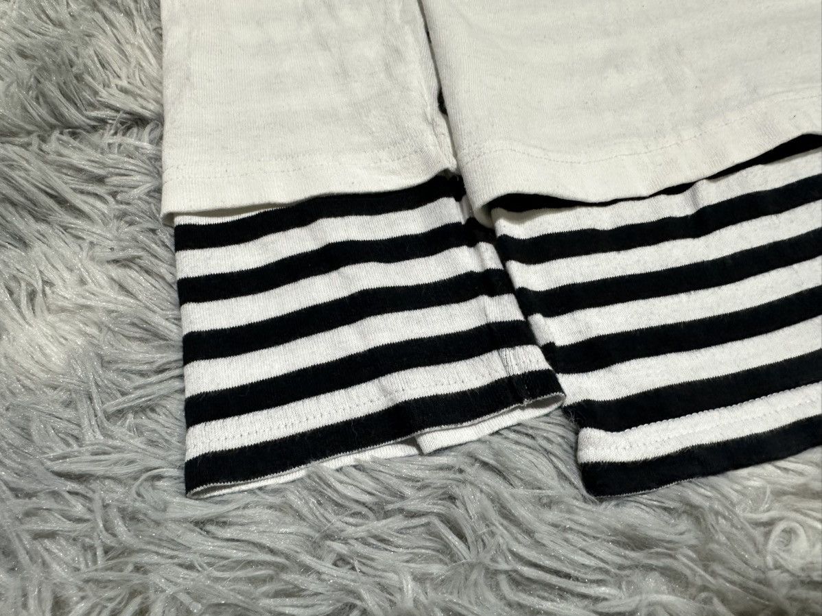 uniform experiment 🔥Y2K Uniform Experiment Double Layer Striped Ls Shirt Size US L / EU 52-54 / 3 - 5 Thumbnail