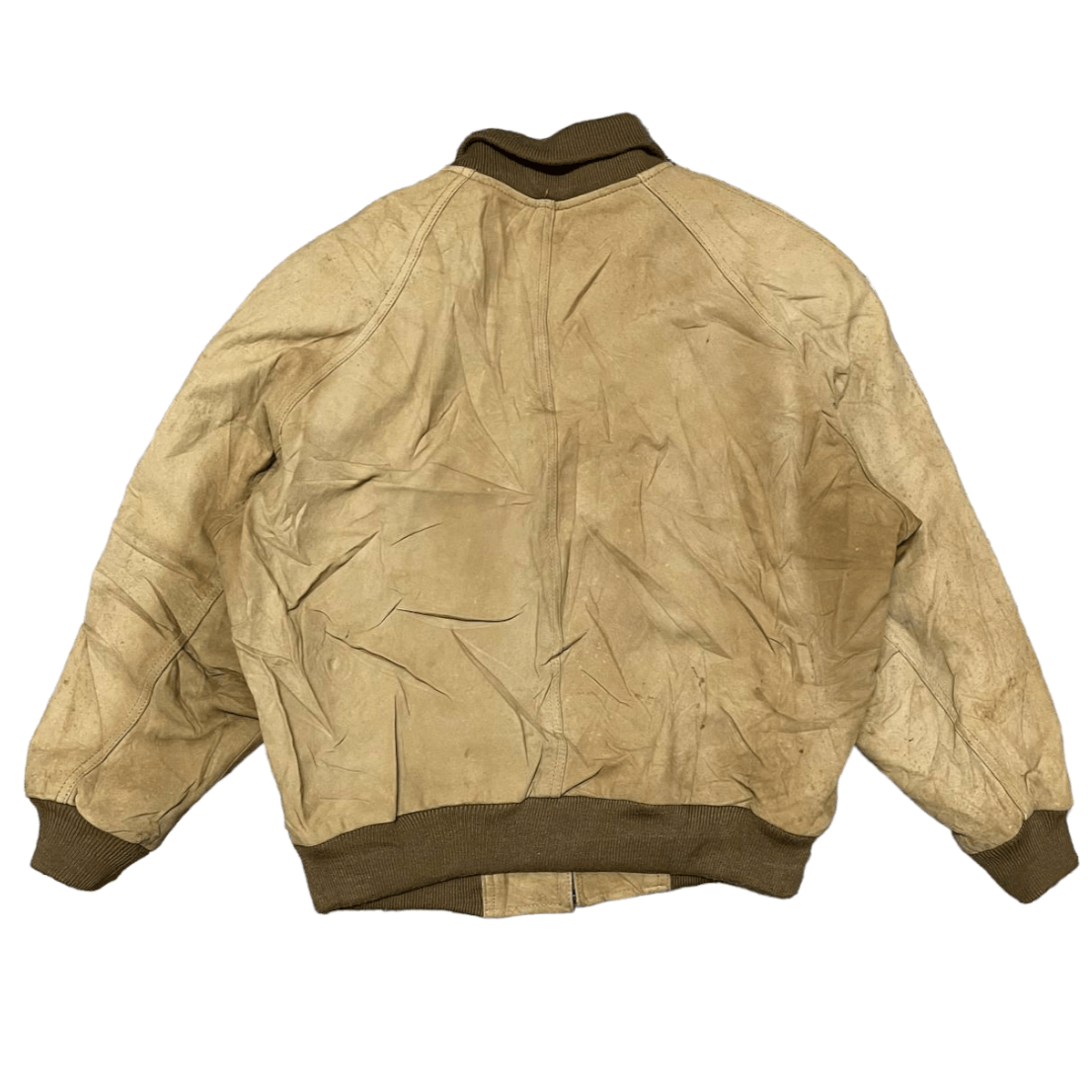Leather Vintage Ruff-Hewn Sheep Leather Bomber Jacket Size US M / EU 48-50 / 2 - 14 Thumbnail