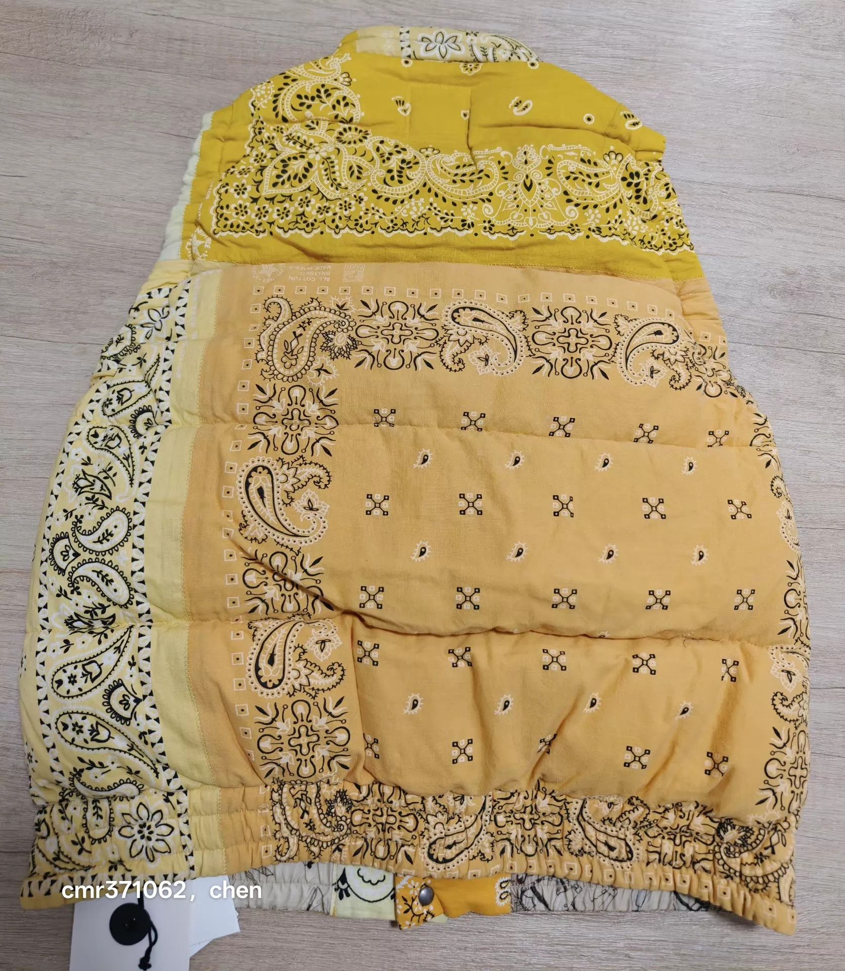 Visvim VISVIM 22 ICT Tour Ltd. Bandana Down Vest Yellow 2 Size US M / EU 48-50 / 2 - 6 Thumbnail