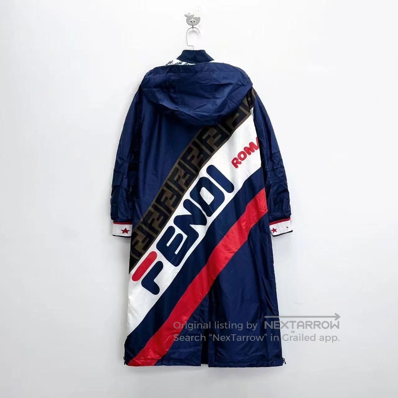 Fendi Fendi Blue Hooded Trench Coat. Size US M / EU 48-50 / 2 - 2 Thumbnail
