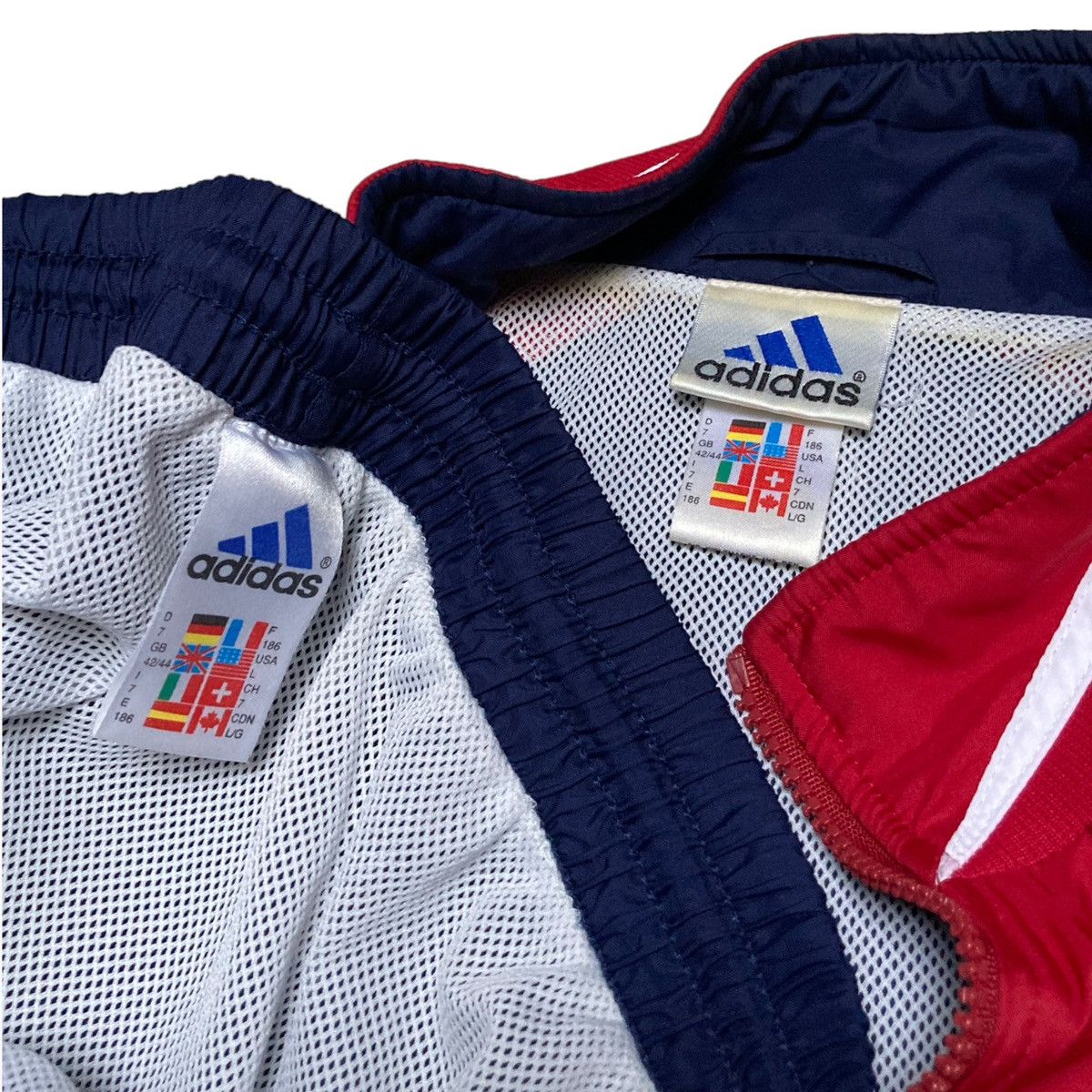 Adidas Vintage Adidas Tracksuit Set Track Pants Jacket Nylon 80