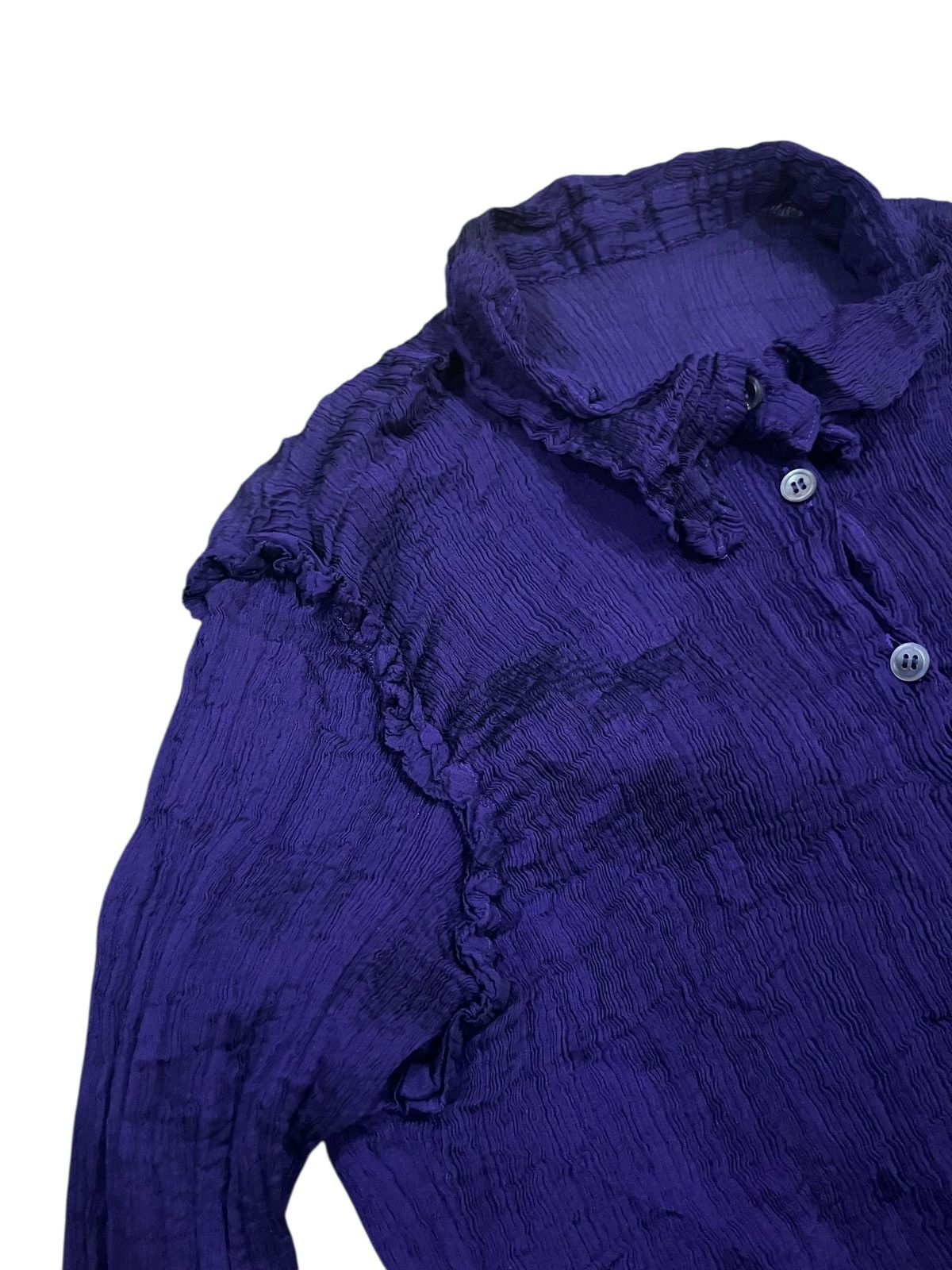 Issey Miyake ISSEY MIYAKE PLEATED DIAMOND CUT SHIRT MIO1FJ521 Size S / US 4 / IT 40 - 3 Thumbnail