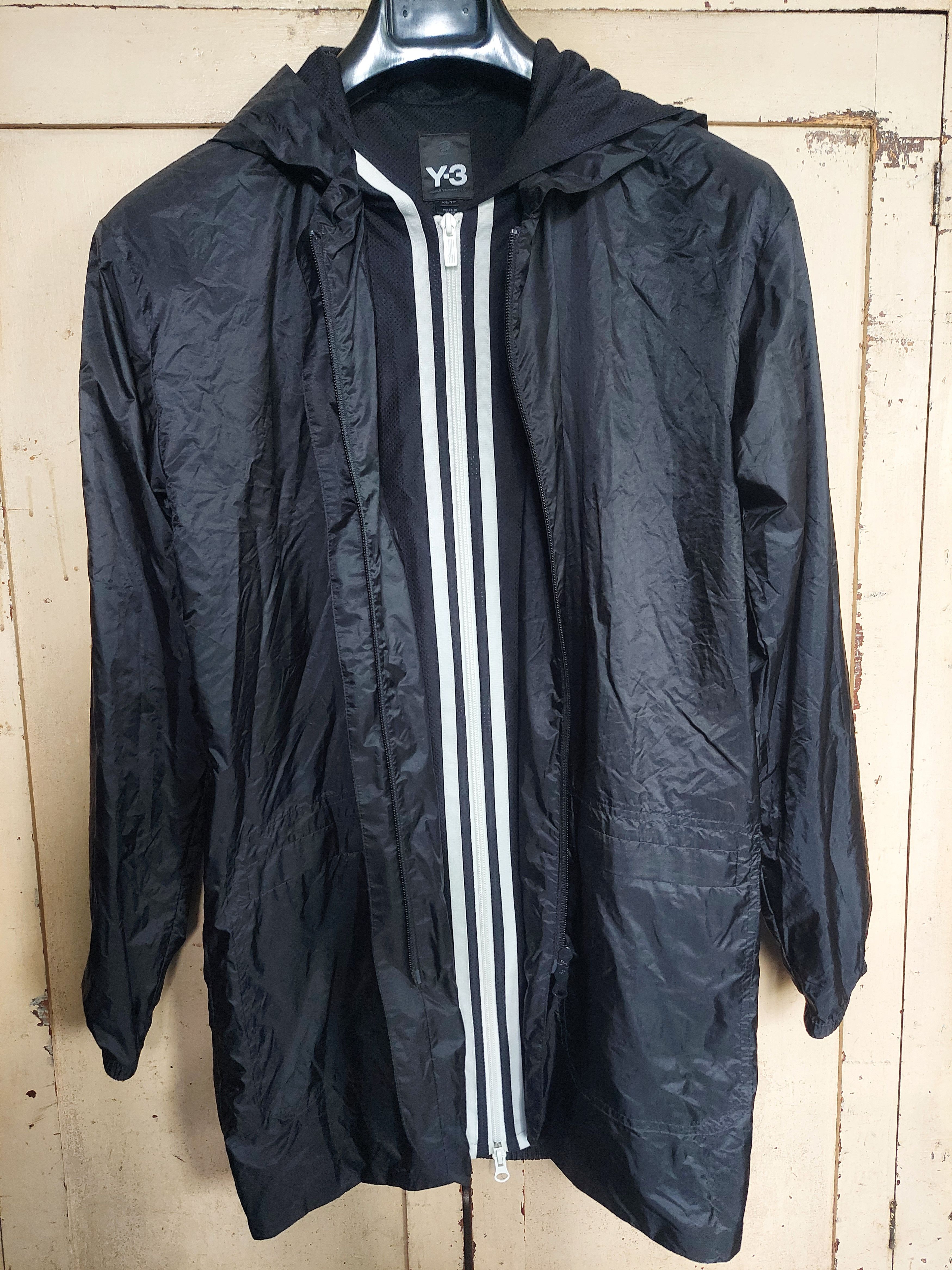 image of Y 3 Adidas Y-3 Yohji Yamamoto Cagoule Pac-A-Mac in Black, Men's (Size XS)