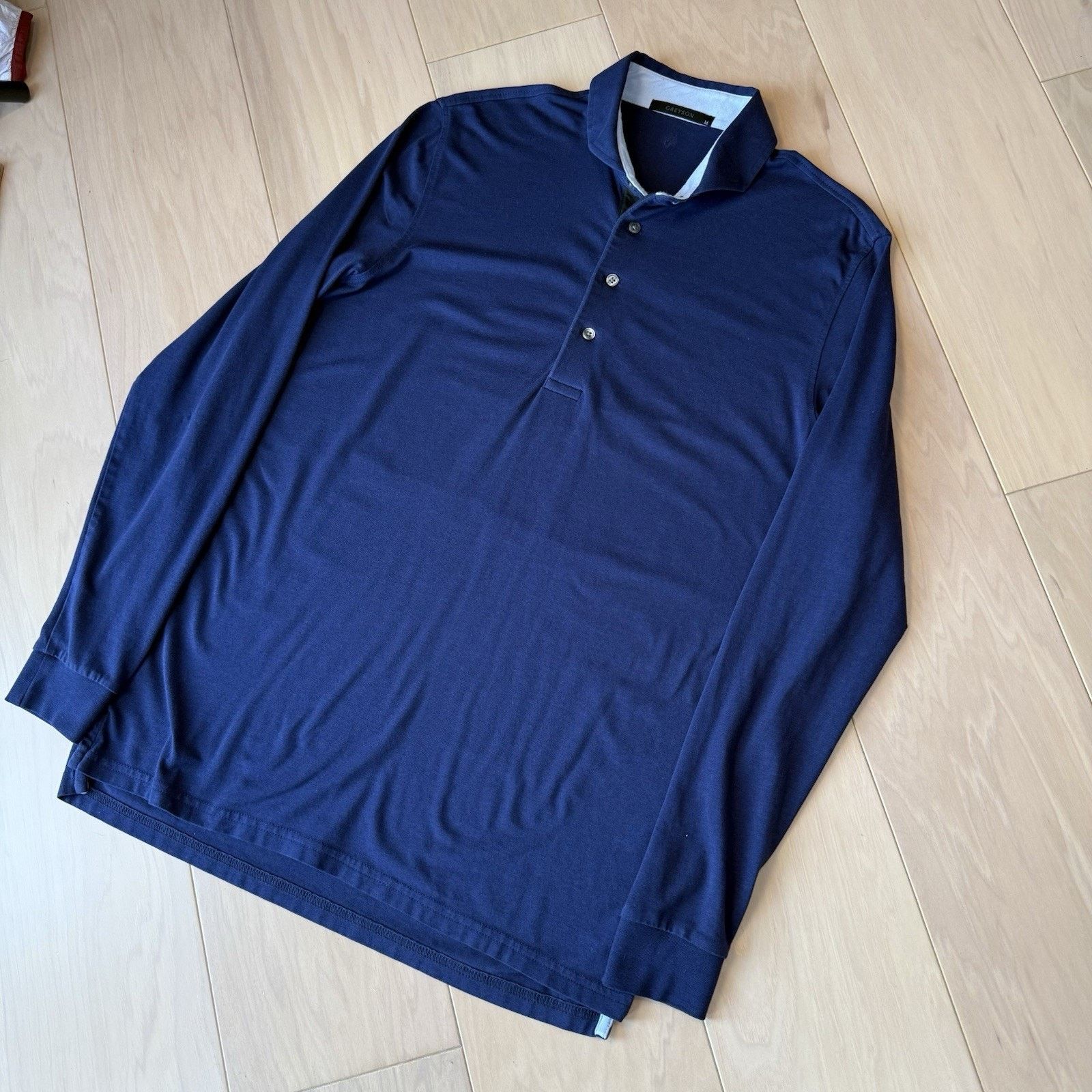 Other Greyson Apache Polo Shirt Medium Navy Long Sleeve Golf Size US M / EU 48-50 / 2 - 10 Thumbnail