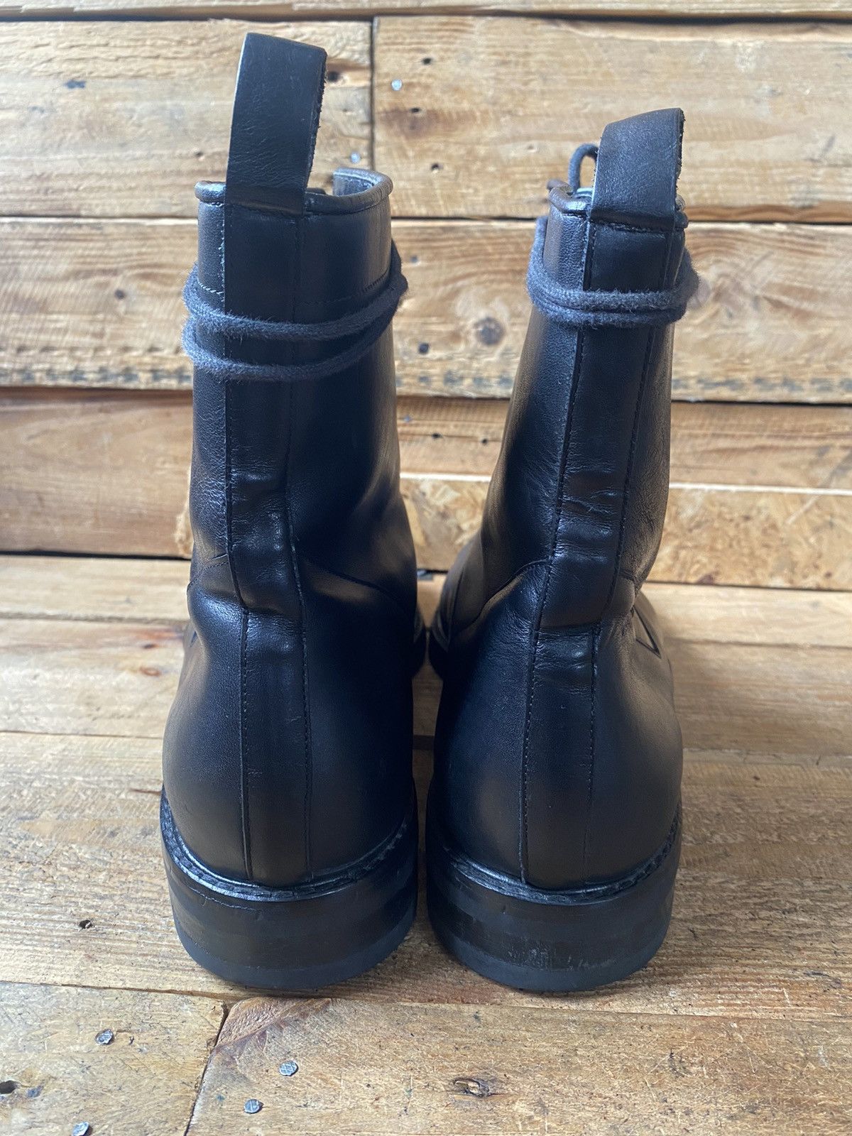 Giuliano Fujiwara × If Six Was Nine Giuano fujiwara x avant black leather combat boots uk 10 Size US 11 / EU 44 - 6 Thumbnail