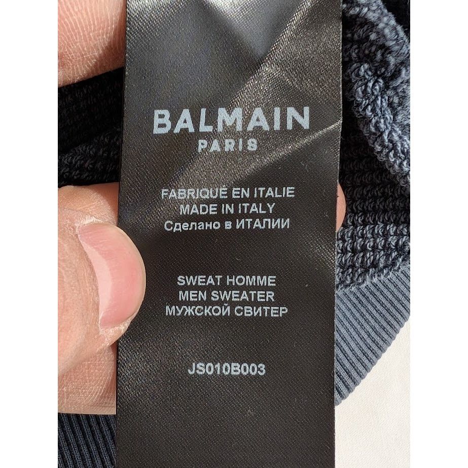Balmain o1rshd1 Sweater in Marine Size US XL / EU 56 / 4 - 17 Thumbnail