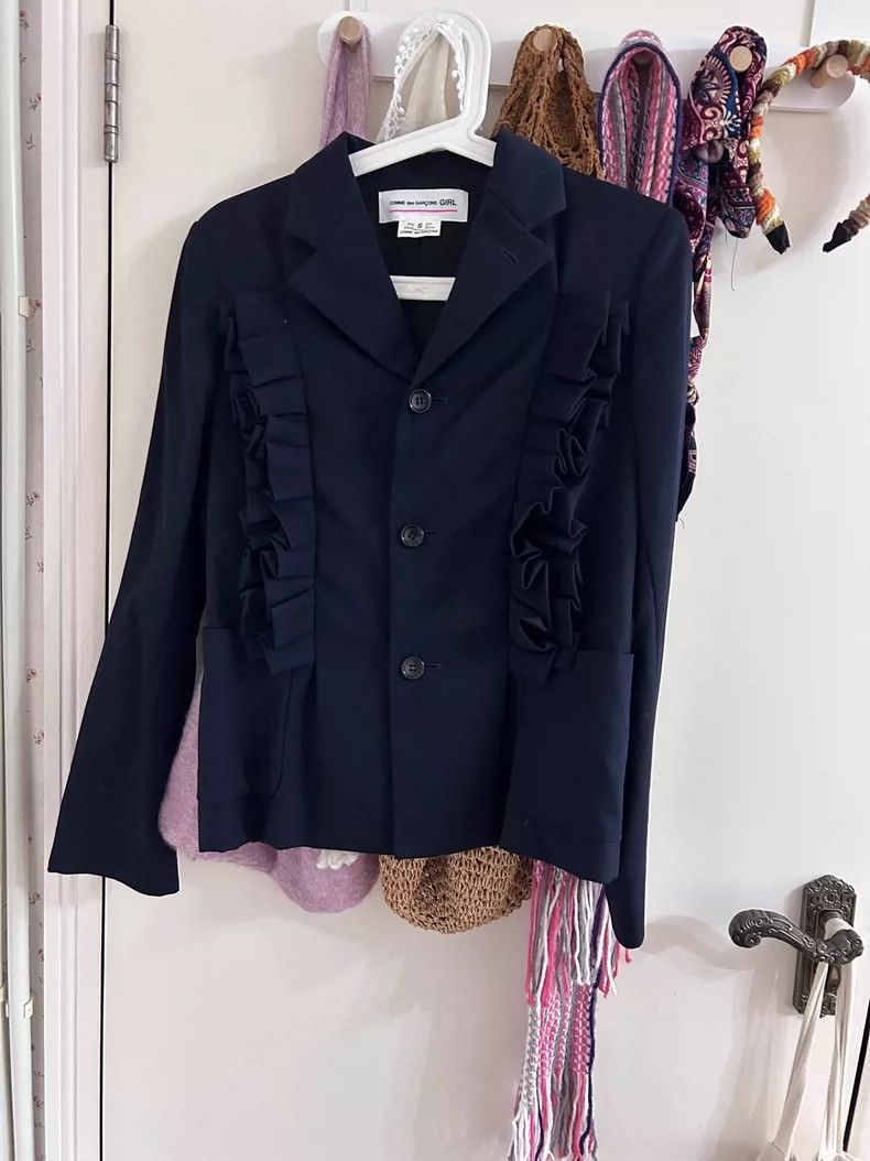 Comme des Garcons Comme Des Garcons Lace Suit Dark Blue Size S / US 4 / IT 40 - 1 Thumbnail